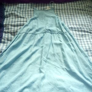 Light blue, thin denim dress